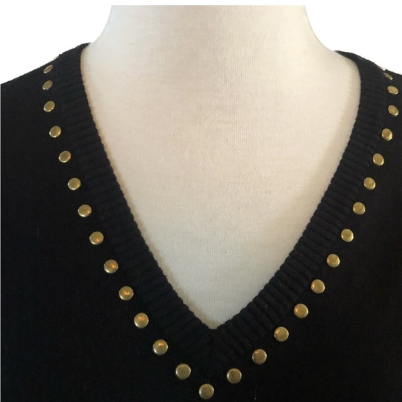 EUC Calvin Klein Sweater Dress with metal Rivets M - Picture 2 of 5